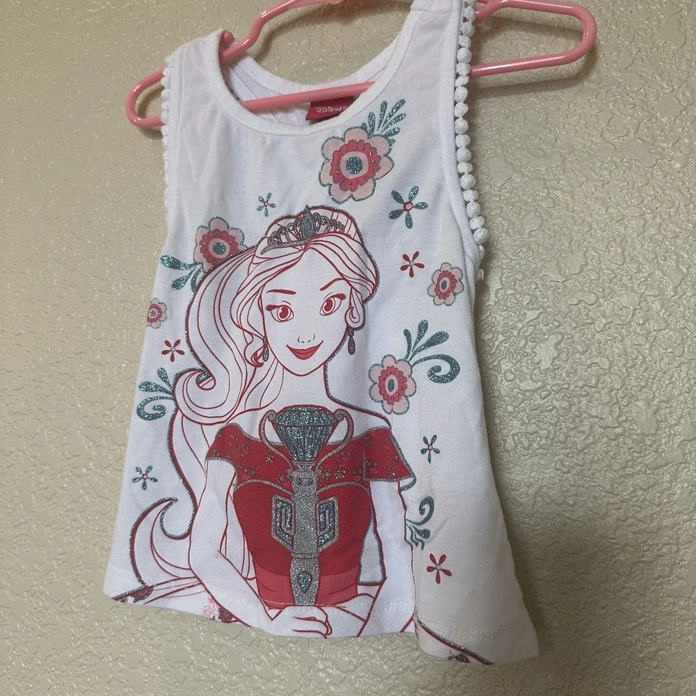 Toddler Girls Elena Of Avalor Disney‎ Two Piece Set Skirt Sleeveless Shirt 3T